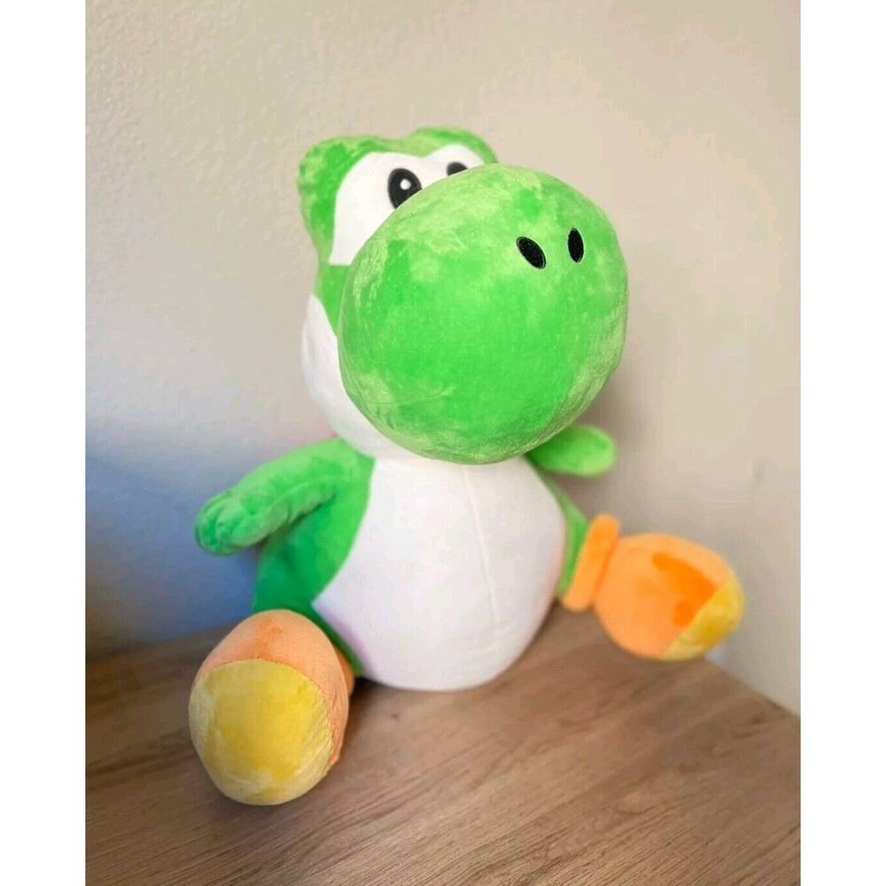 Super Mario 18" Jumbo Green Yoshi Plush Nintendo Little Buddy Sanei  2011